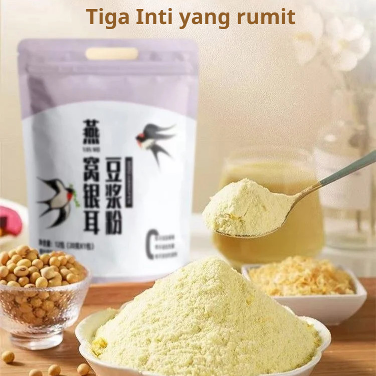 

Bird's Nest Tremella Soy Milk Powder Susu Bubuk Kedelai Tremella Sarang Burung 12pcs/box