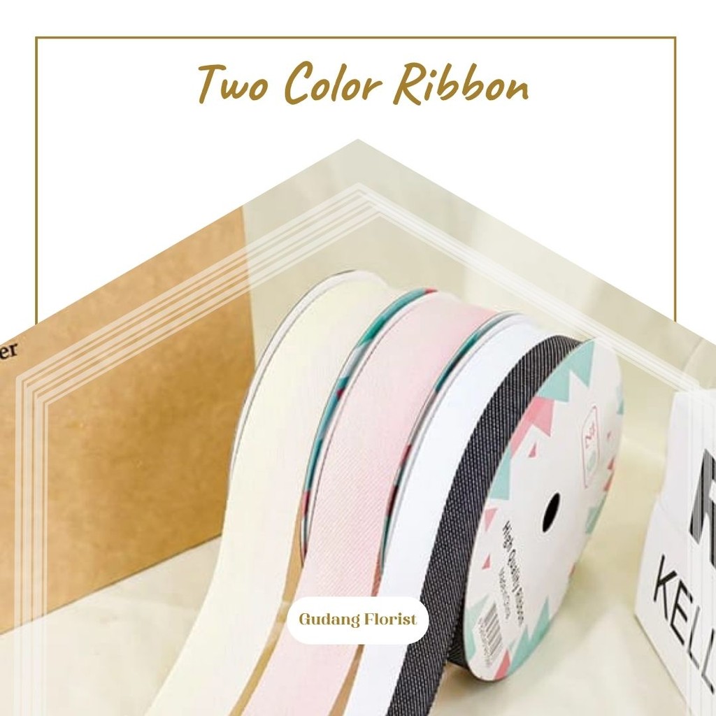 

TWO COLOR RIBBON / pita satin / pita rambut / pita kado / pita buket