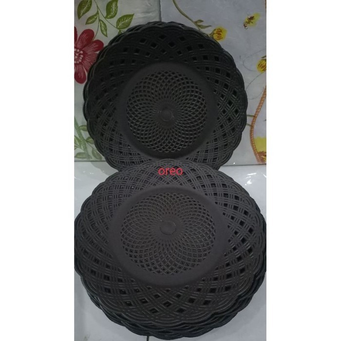 NEW PIRING ROTAN PLASTIK LUSINAN - 1 LUSINAN  - 1 LUSINAN