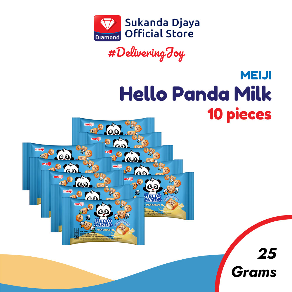 

Meiji Hello Panda Biskuit Milk Snack 25 Gr ISI 10