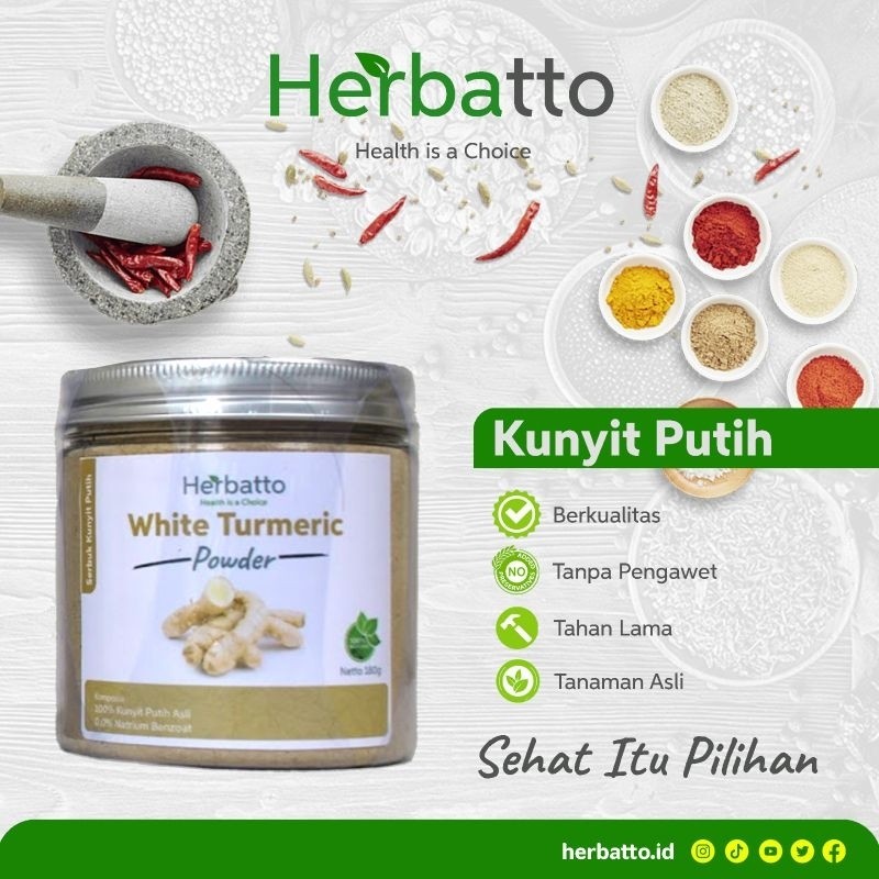 

Herbatto Kunyit Putih White Turmeric asli termurah powder alami Terbaik