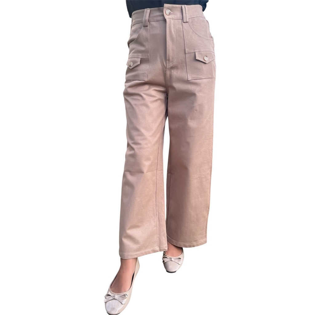 Wispie City Pants | Celana Kulot  Panjang Wanita Kantor Kuliah