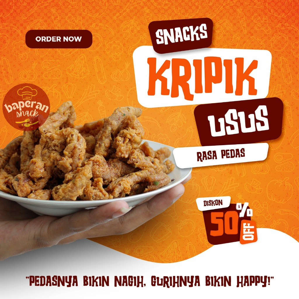 

Usus Ayam Crispy 1KG - 250GR Pedas Daun dan Jeruk Original Gurih - Snacks, Food Makanan Ringan