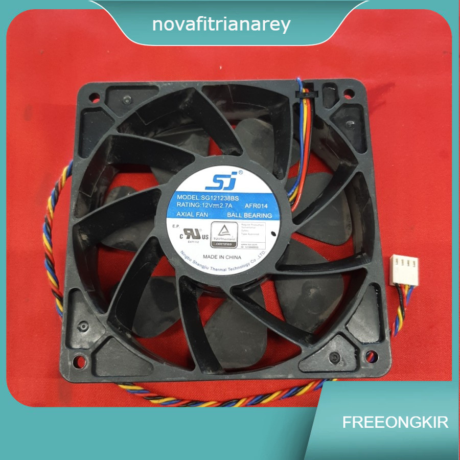 Kipas DC 12CM 12V Fan DC 12x12 High Speed Ball Bearing 12 cm 12 v