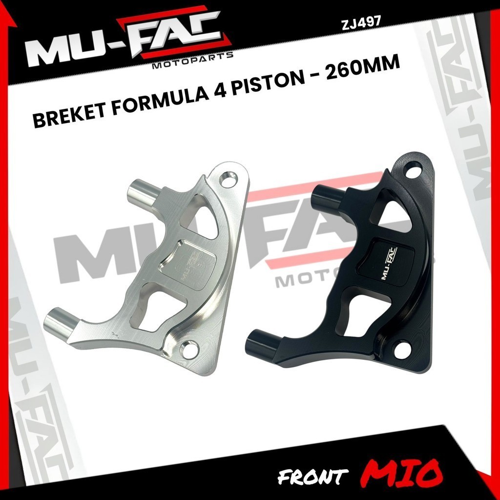 Black Automotive BM Breket Kaliper FORMULA MIO 4 Piston UK 260mm MUFAC ALUMINIUM CNC