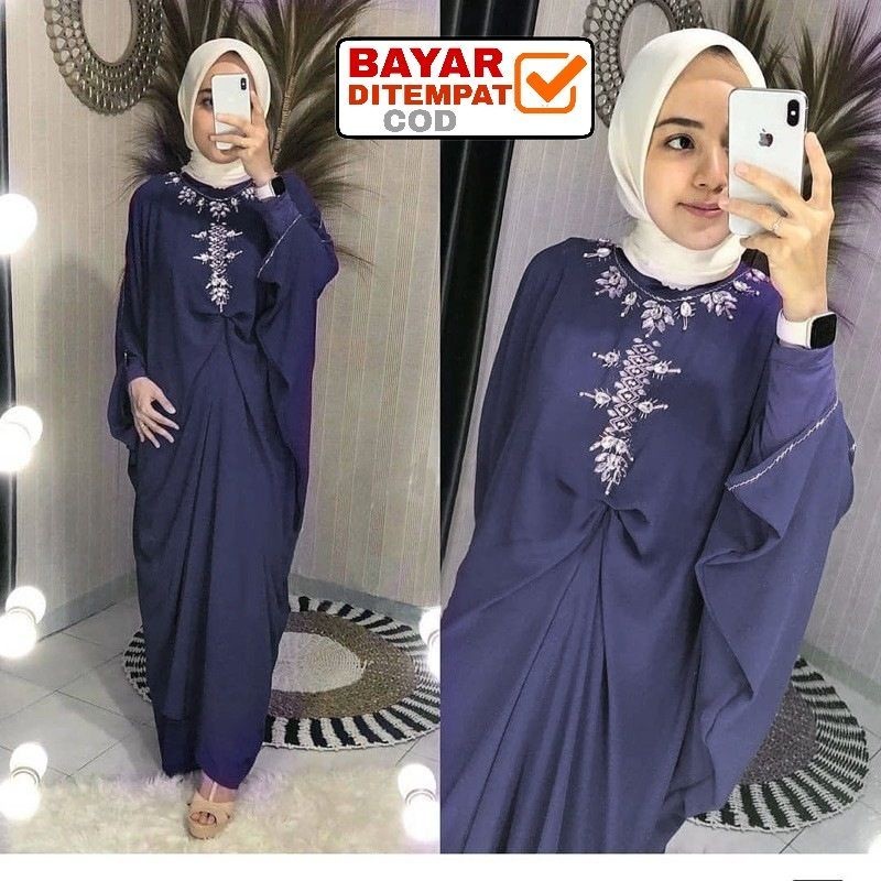 Kaftan Payet Raisa / Kaftan Lebaran / Kaftan Jumbo / Kaftan Mewah / Baju pesta