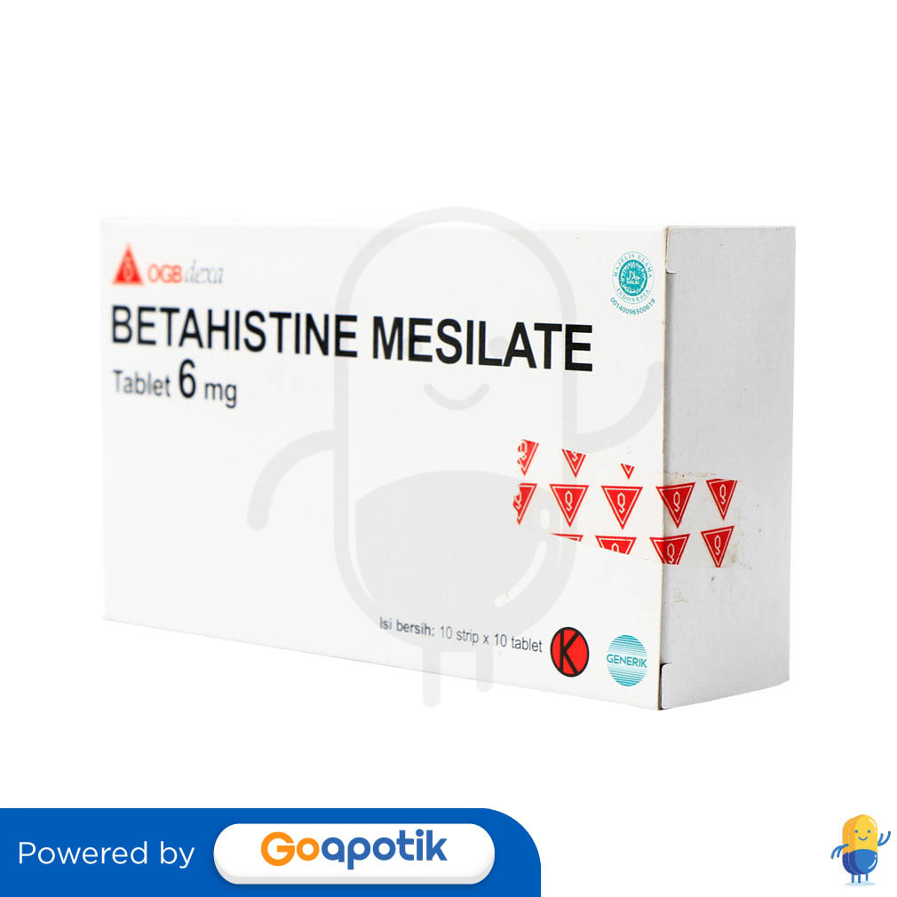 Betahistine Mesilate Ogb Dexa Medica 6 Mg Box 100 Tablet / Vertigo