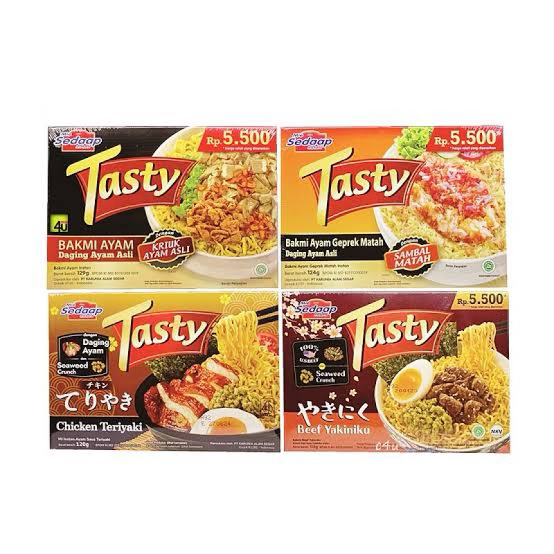 

Mie Sedaap Tasty / All Variant / 1 Dus / 12 Pcs