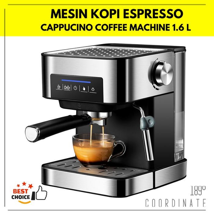 MESIN KOPI ESPRESSO OTOMATIS CAPPUCINO COFFEE MACHINE FROTHING SUSU CODE