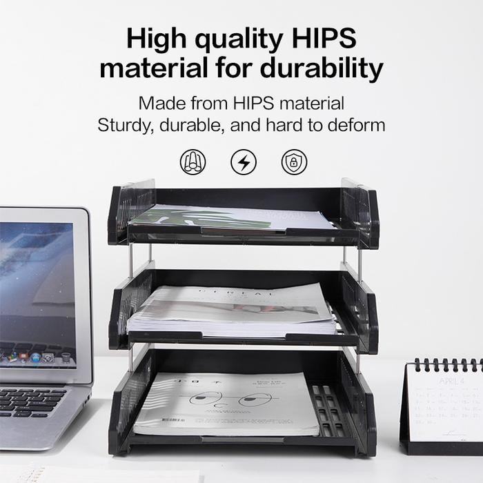 

Promo Deli File Tray / Rak File Susun Bahan Plastik 2/3 Tingkat E920X - 2 Susun Hitam Terlaris