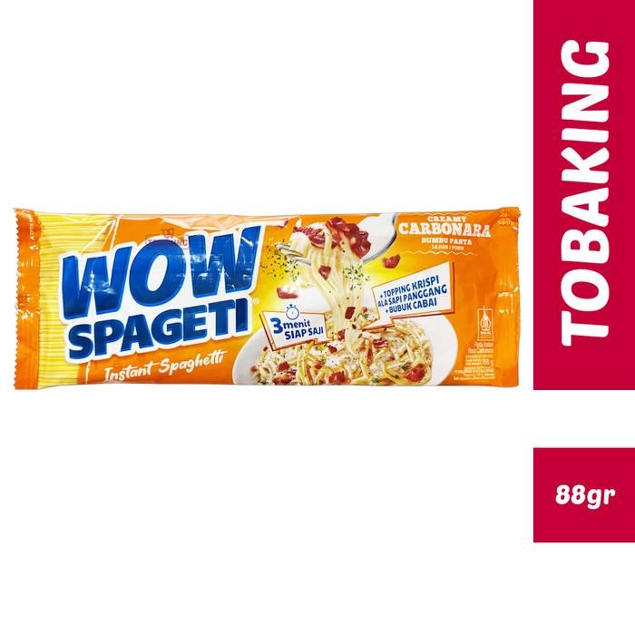 

[Rans Mart] Wow Spageti Bolognese Carbonara Aglio Spaghetti Instan Mie - Creamy Carbonara