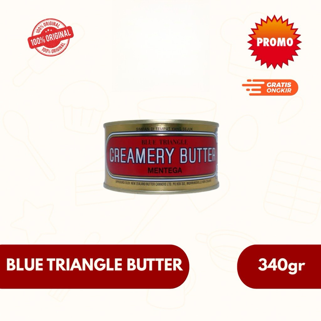 

Mentega Segitiga Biru Butter 340gram (1 kaleng)