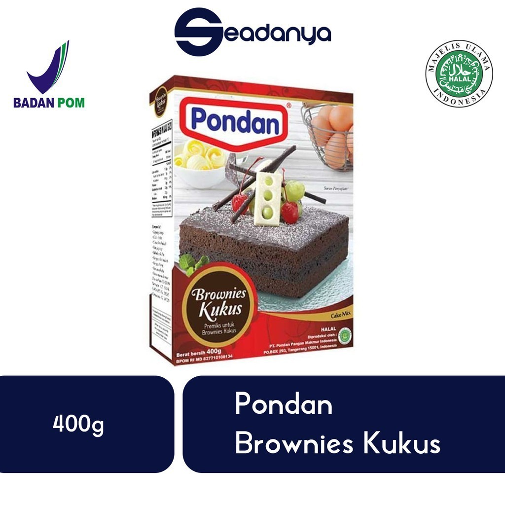 

Pondan Brownies Kukus 400g - Premiks untuk Brownies Kukus - Cake Mix Bronies / Bronis
