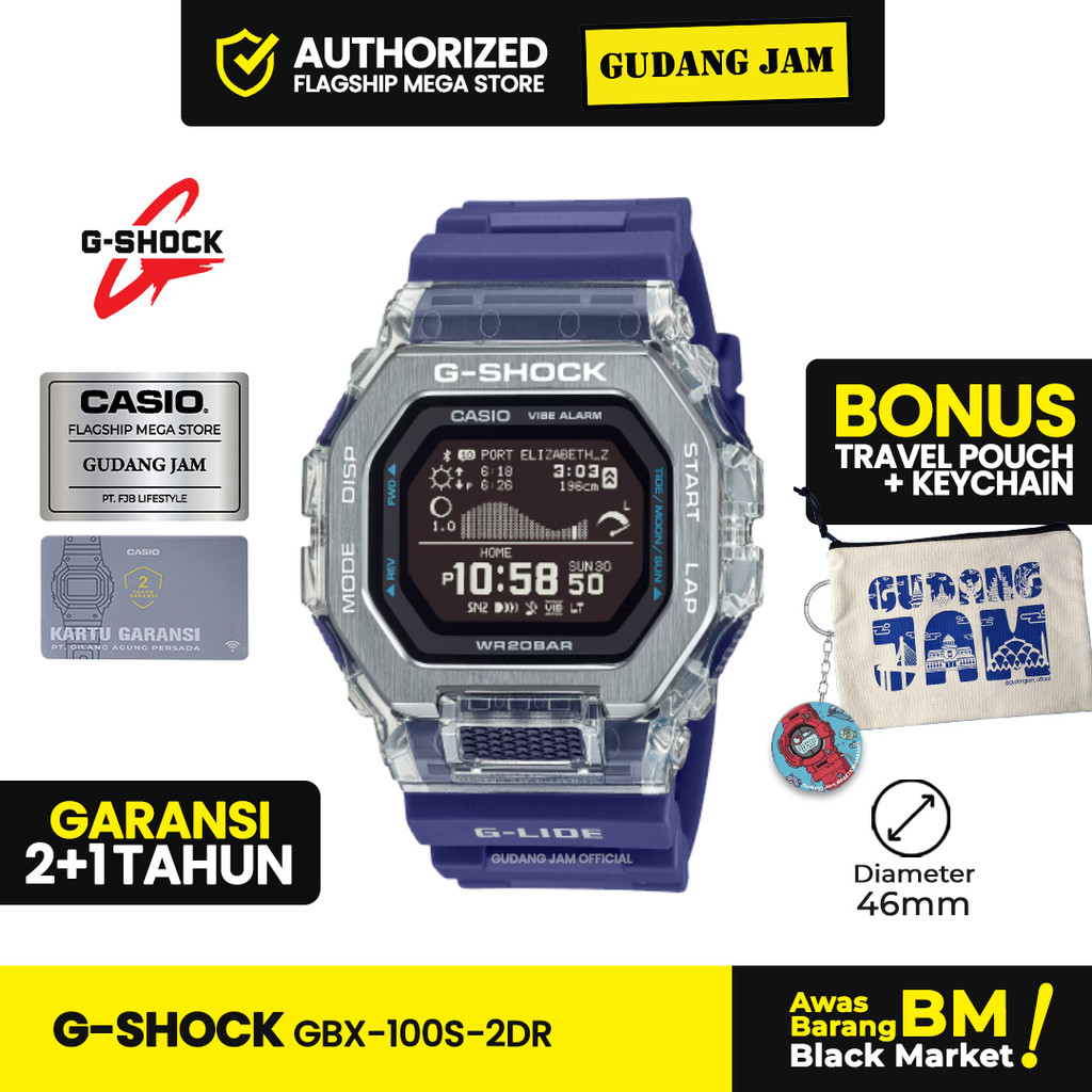 Jam Tangan G-Shock Pria GBX-100S-2DR GBX-100S-2D GBX-100S GBX100S GBX 100S Digital