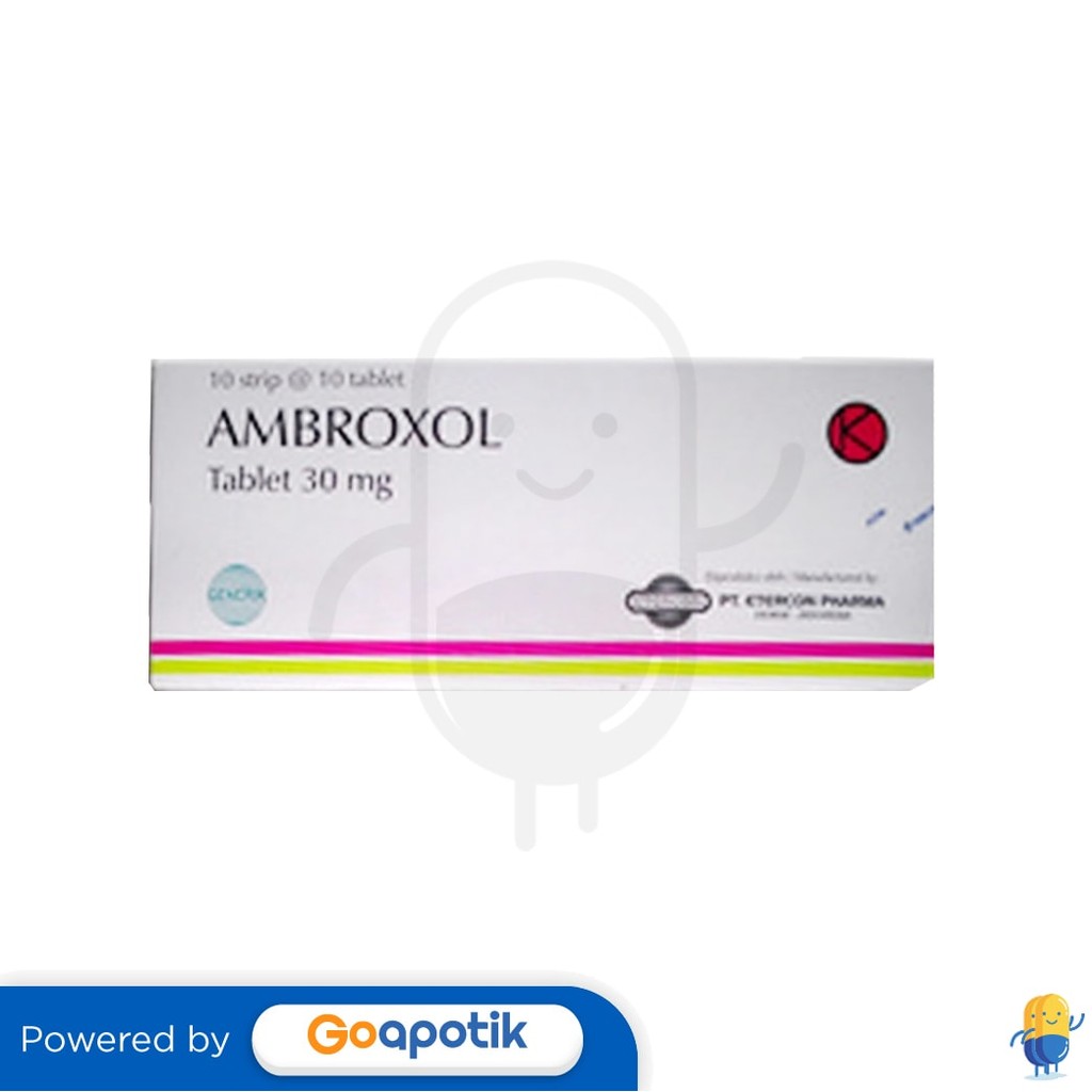 Ambroxol Etercon 30 Mg Box 100 Tablet