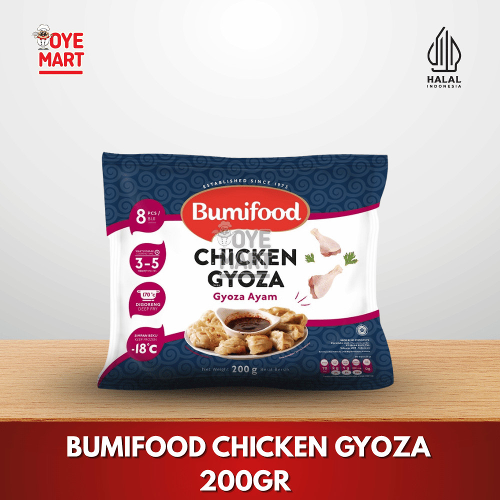 

BUMIFOOD CHICKEN GYOZA 200GR / PANGSIT AYAM