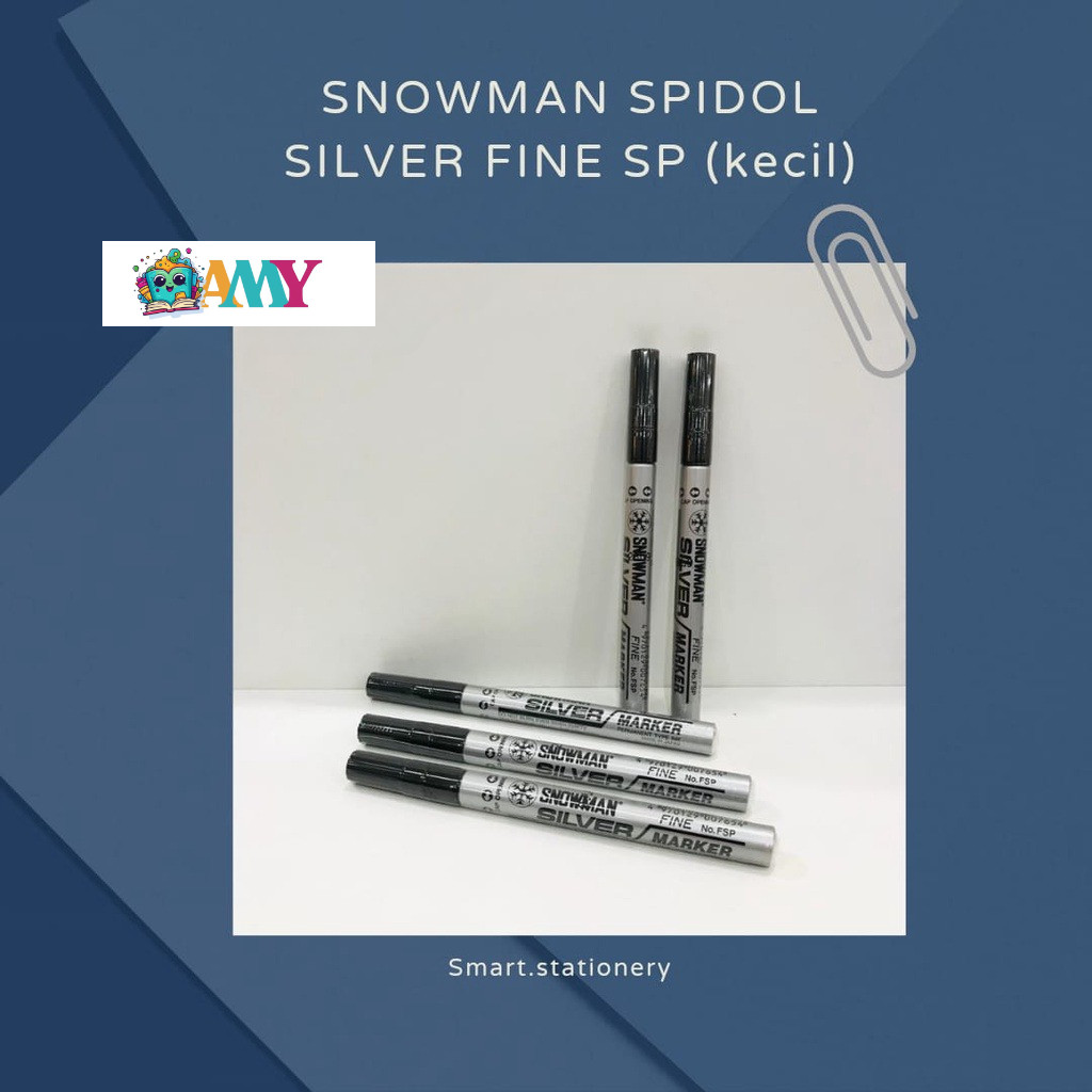 

SNOWMAN SPIDOL SILVER FINE SP KECIL AMY STASIONARY
