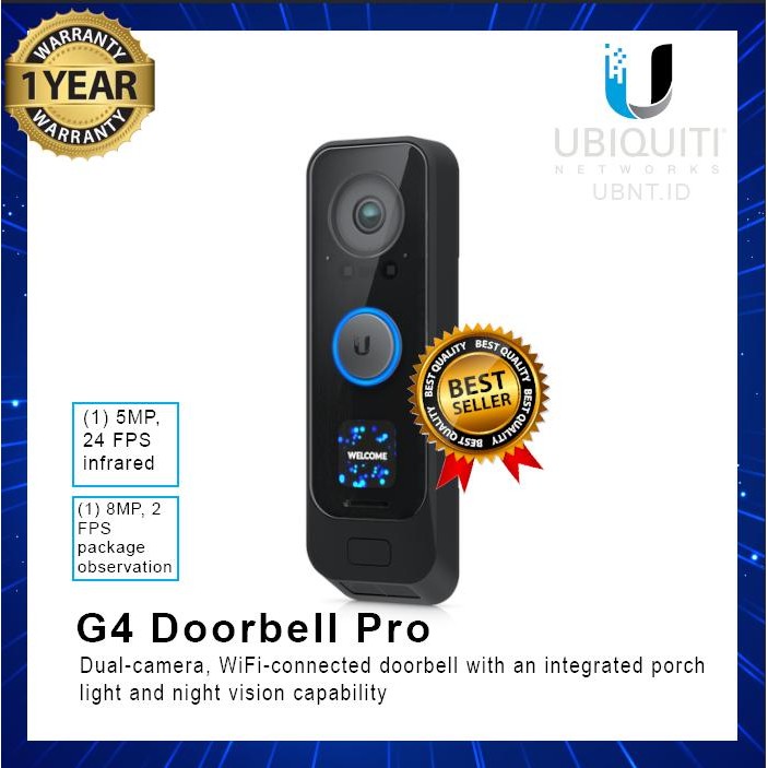 

Ubiquiti G4 Doorbell Pro UVC-G4-Doorbell-Pro