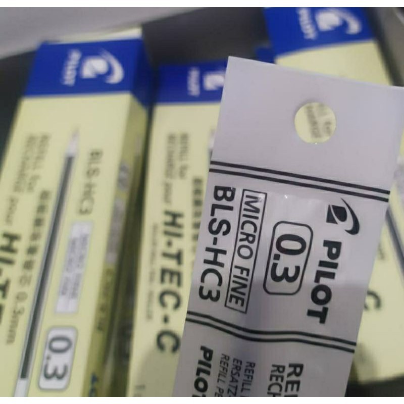 

refill isi ulang hi tec pilot 0.3 lusinan per pak