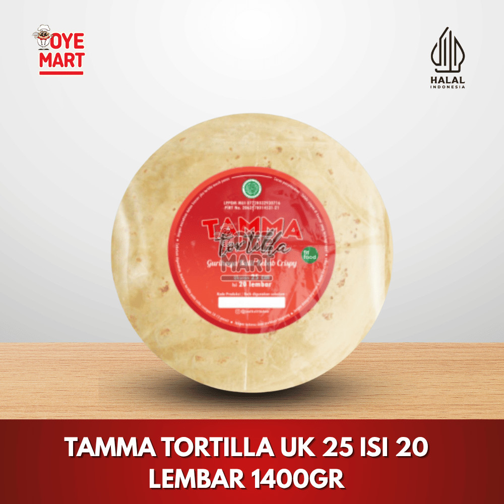 

TAMMA TORTILLA UK 25 ISI 20 LEMBAR 1400GR