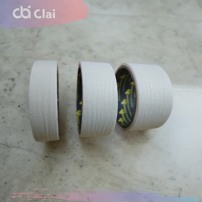 

Tape Lakban Masking Isolasi Isolatip Kertas detailing Cat otomotif 1 1.5 1,5 2 " Inch Inci 2.5 2,5 3.8 3,8 5 CM x 8 Meter Cream 1x8 1.5x8 2x8 Merk Muscle