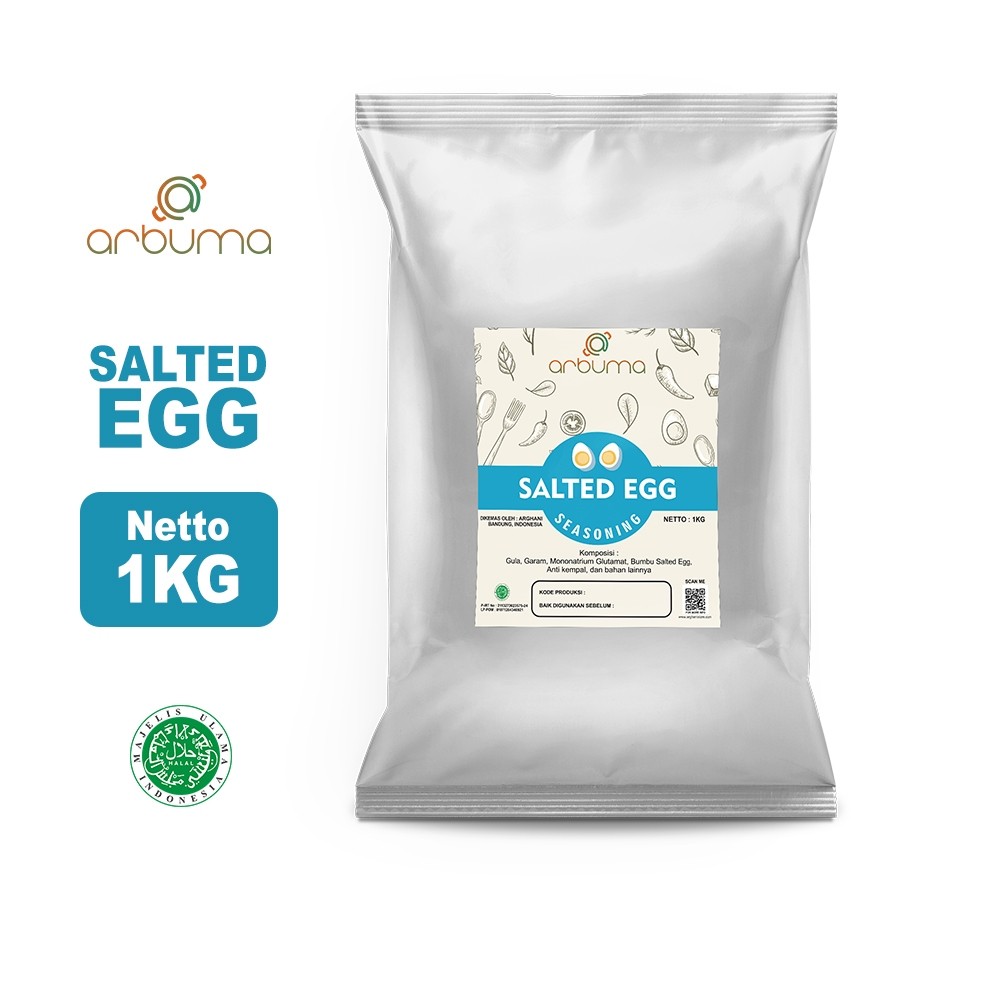 

ARBUMA Seasoning Salted Egg Telur Telor Asin 1Kg Halal Bumbu Masak Dapur Bubuk Instan Tabur Premium