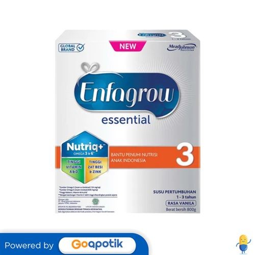 

Enfagrow Essential 3 Usia 1-3 Tahun Rasa Vanila 800 Gram Box