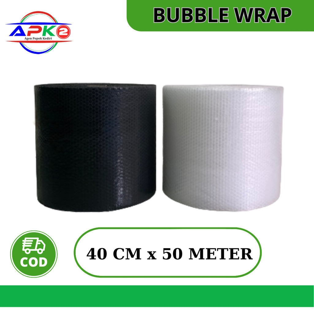 

Bubble Wrap Hitam Bening BubbleWrap 40 cm x 50 meter Murah Tebal APK2