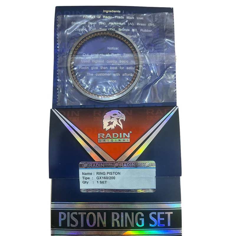 RING SET PISTON RADIN GX160 GX200