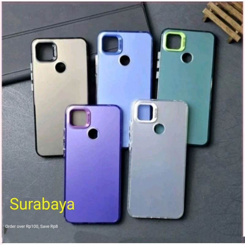 SLIKON/CASE REDMI 9C CASE HYBRID IMD COLOR PLATE HOLOGRAM