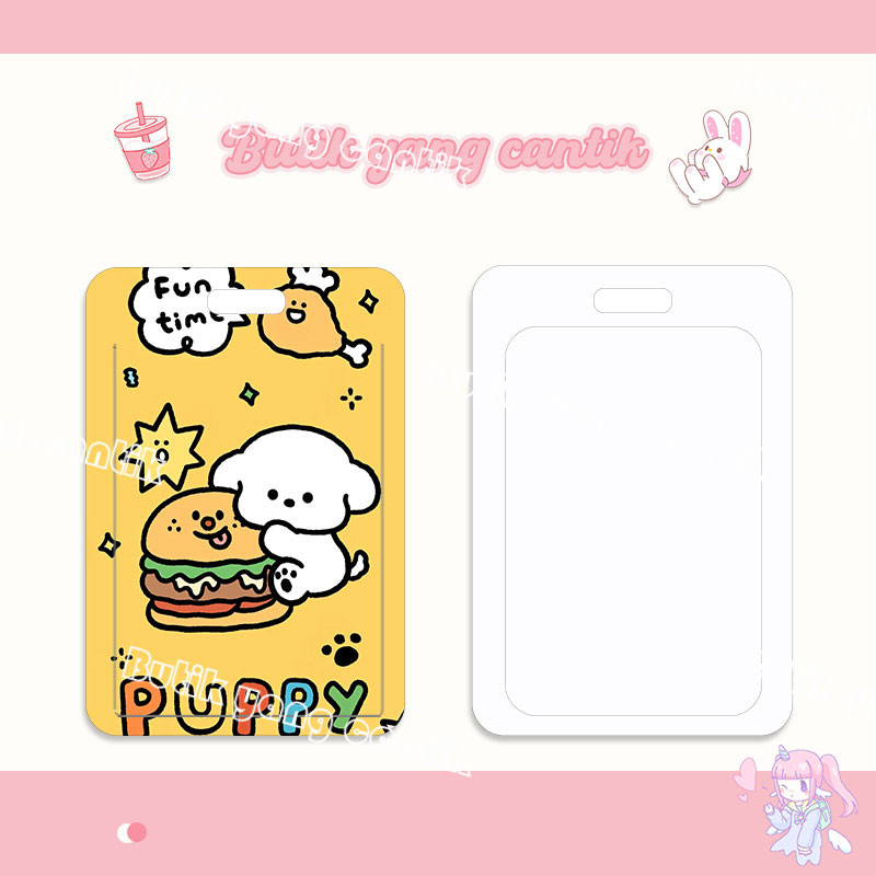 

ID CARD HOLDER,Tempat kartu anak anjing burger kawaii, cocok untuk kantor/sekolah, kartu pelajar/kartu transportasi, kartu akses, KTP, Flazz, kartu kredit elektronik, uang elektronik.