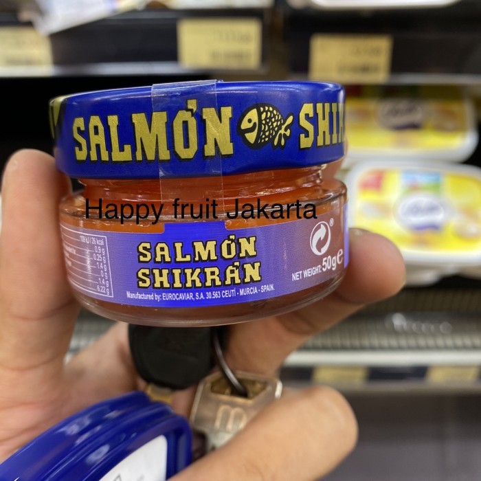 

Salmon shikran olahan ikan salmon bentuk caviar 50gr