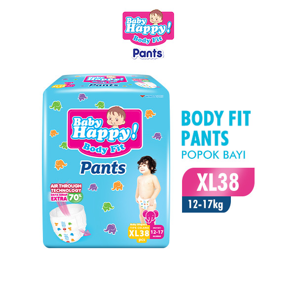 Baby Happy Pants XL38 - Baby Happy Popok Celana XL 38
