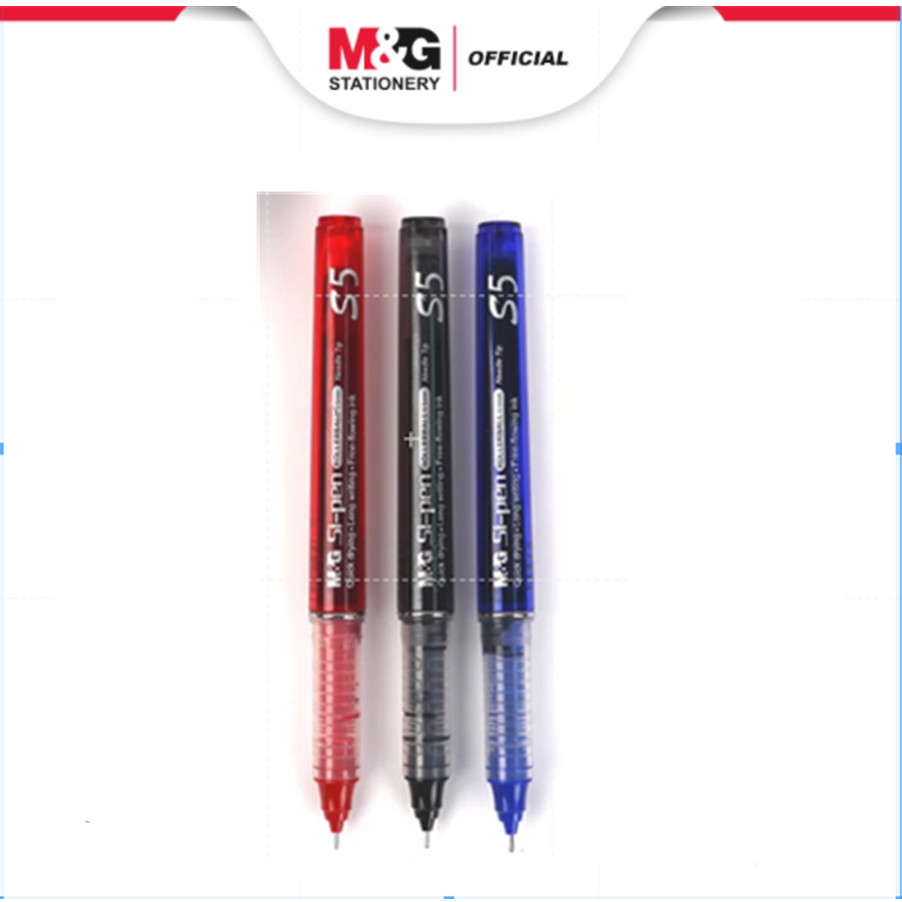 

M&G Long Writing Liquid Roller Pen 0.5 mm Tahan Lama Hingga 1500M Tinta Cepat Kering