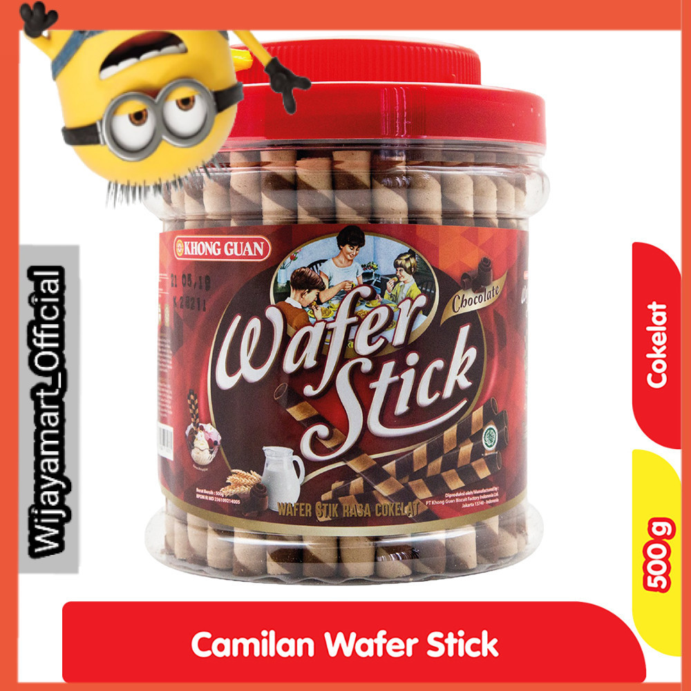 

KHONG GUAN Wafer Stick Krim Cokelat Bucket 500 g