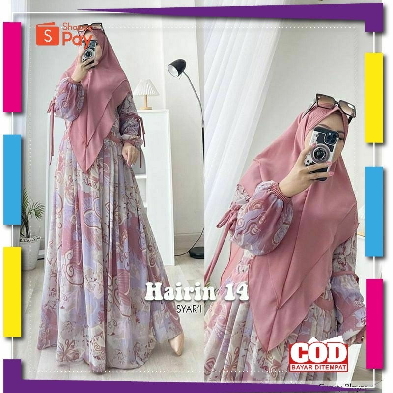 [PREMIUM ORIGINAL] HAIRIN SYARI / GROSIR BUSANA SURABAYA / TERMURAH / TERLARIS / COD BAYAR DITEMPAT 