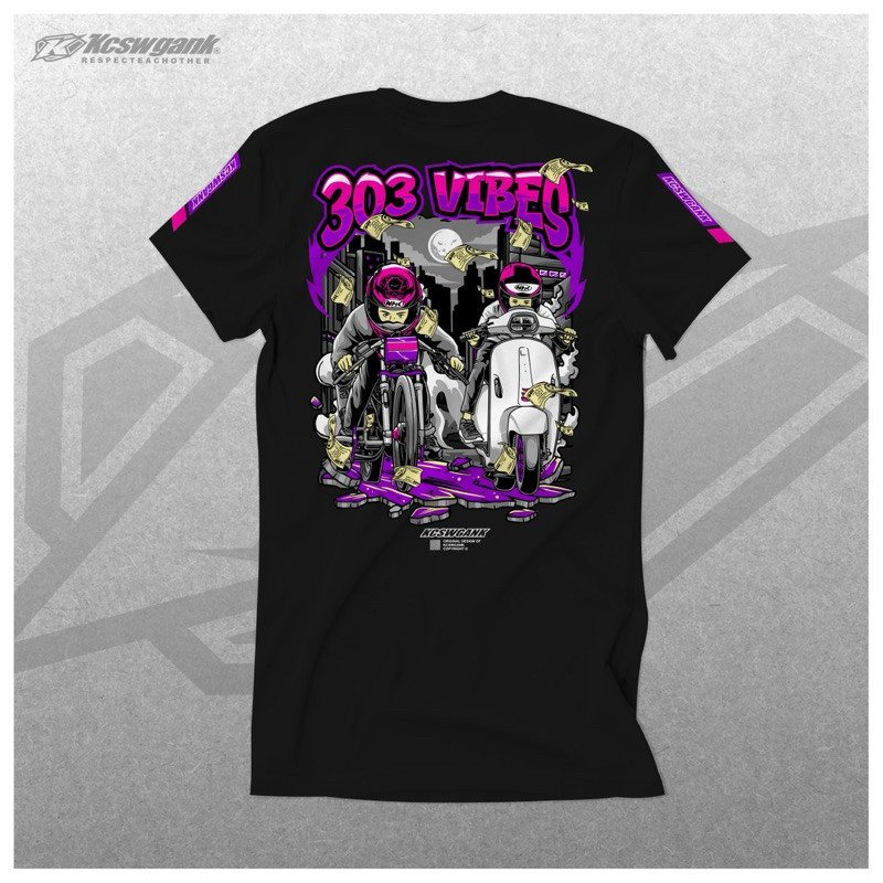 TERBARU KAOS 303 VIBES KCSW GANK kaos keren kaos distro cotton combed 30s