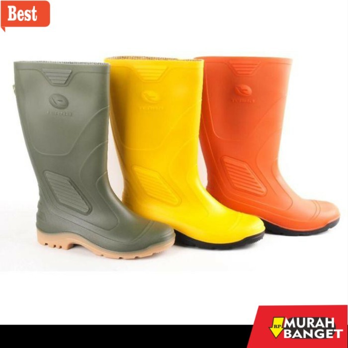 sepatu safety terbaik Sepatu AP Boots TERRA Eco 3 Boot karet pria.Terra by AP boots Safety - Kuning,