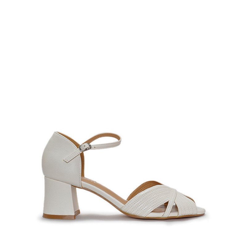 Payless Chrissie Womens Raissa Block Heels - Off White_04