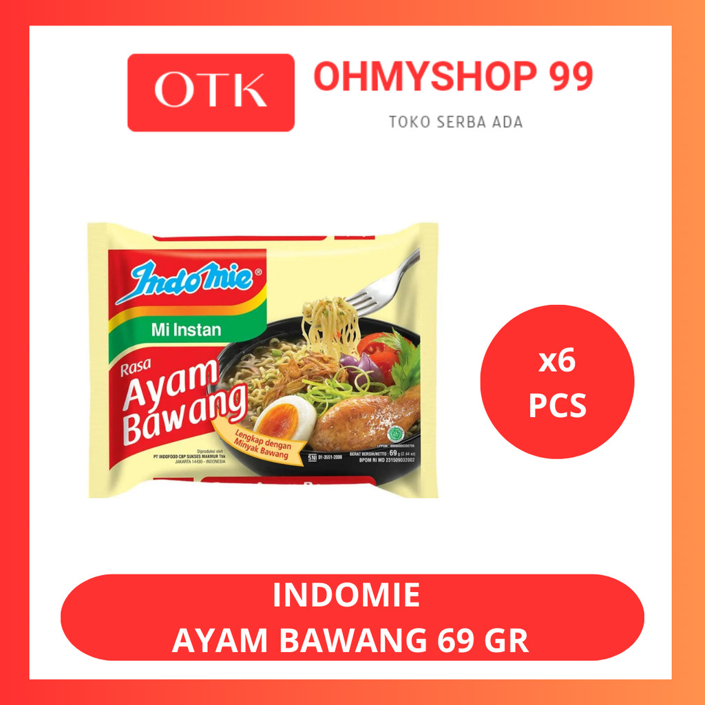 

Indomie Ayam Bawang 6x68gr