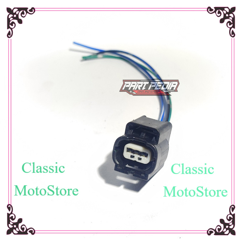 kabel soket pin 3 headlamp honda fi new vario 110 K46 socket konektor lampu depan reflektor Pin 3 ka