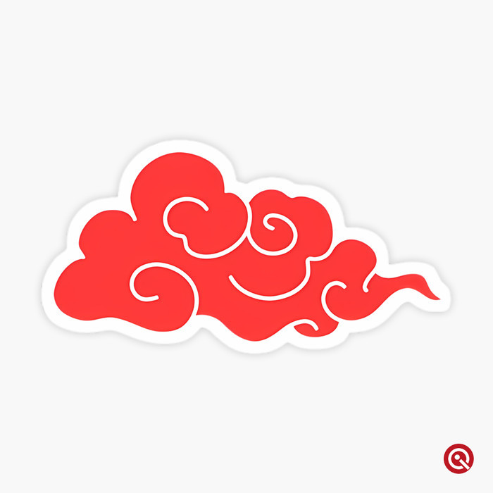 

Crimson Cloud - Vinyl Sticker