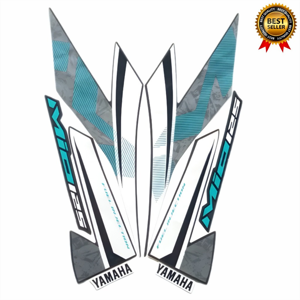 Stiker Striping Mio M3 2018 Hitam Tosca List Stiker Standart Mio M3 2018 Striping Standart Mio M3