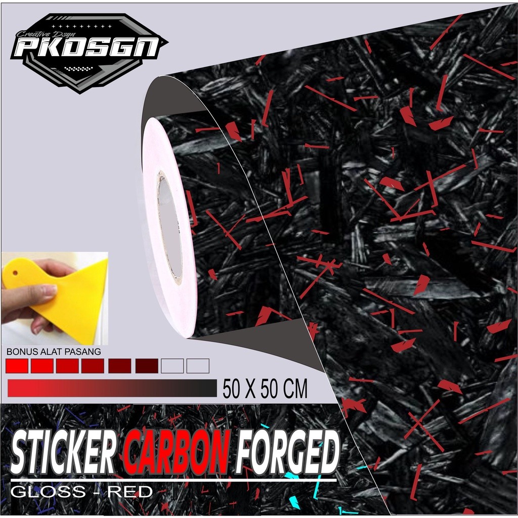 STIKER CARBON FORGED STIKER CARBON FORGED 50 X 50 CM