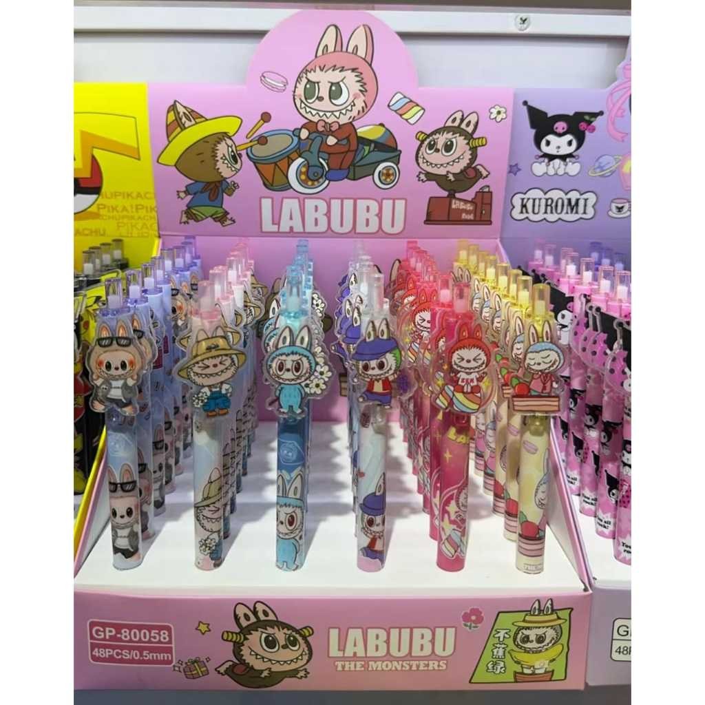 

Labubu pulpen Gel Cetek Fancy / Pulpen Cetek Karakter Sanrio Labubu Popmart Random