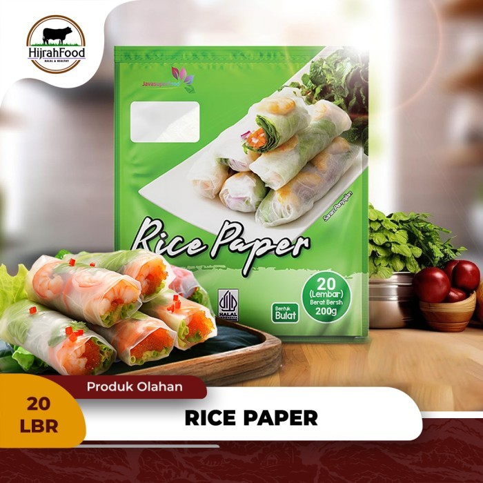 

Rice Paper Spring Roll Kulit Lumpa Vietnam 200 gram Bentuk Bulat