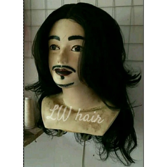 wig Pria Rambut Panjang