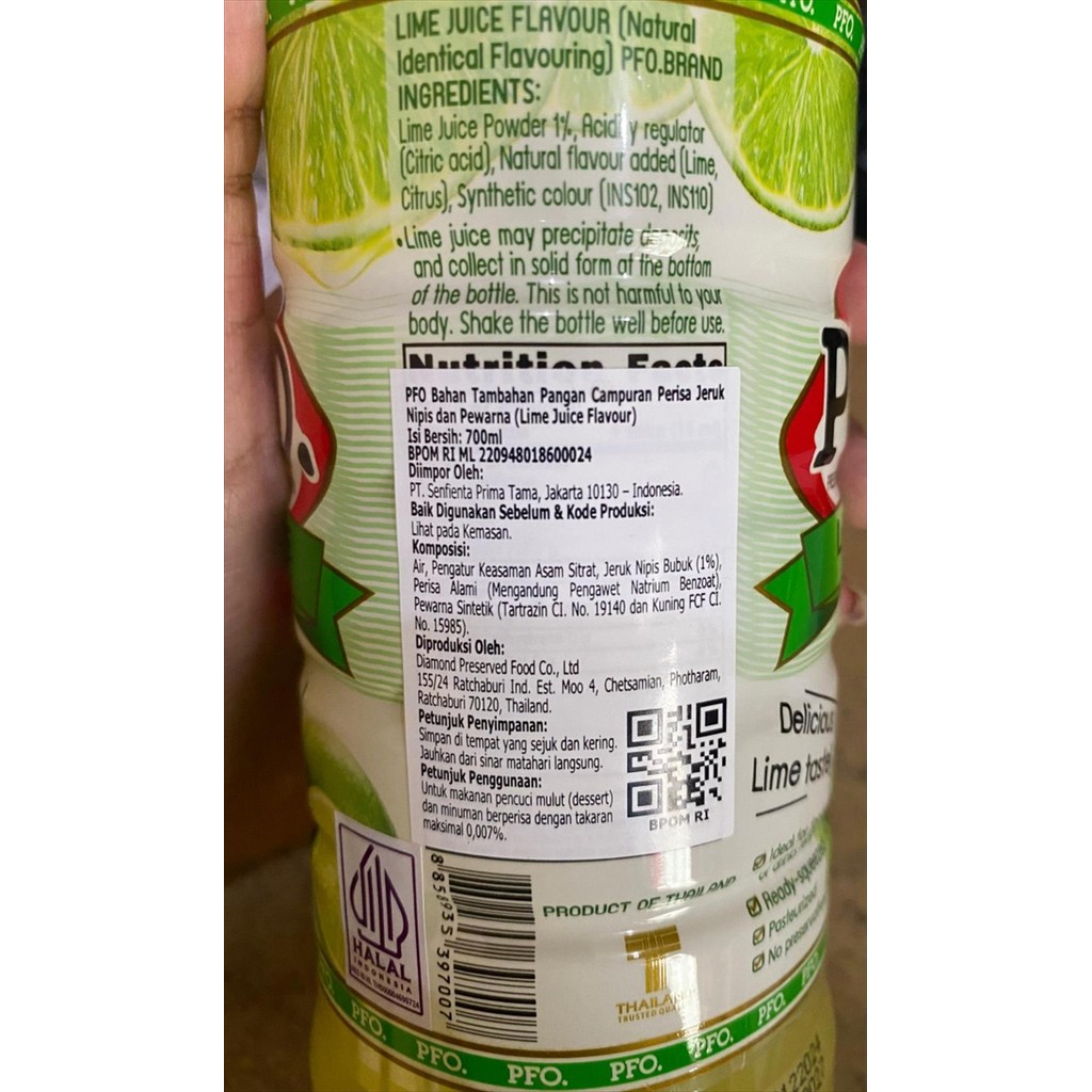 

Classica2106 Pfo Brand Lime Juice Flavour / Perisa Jeruk Nipis Pewarna Jeruk 250 Ml