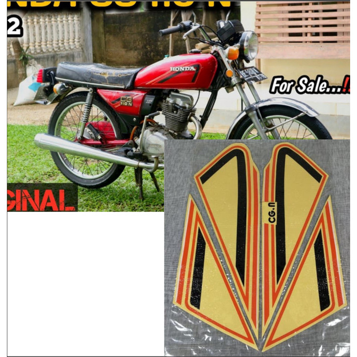 STRIPING STANDAR HONDA CG 110 N POLET ORI