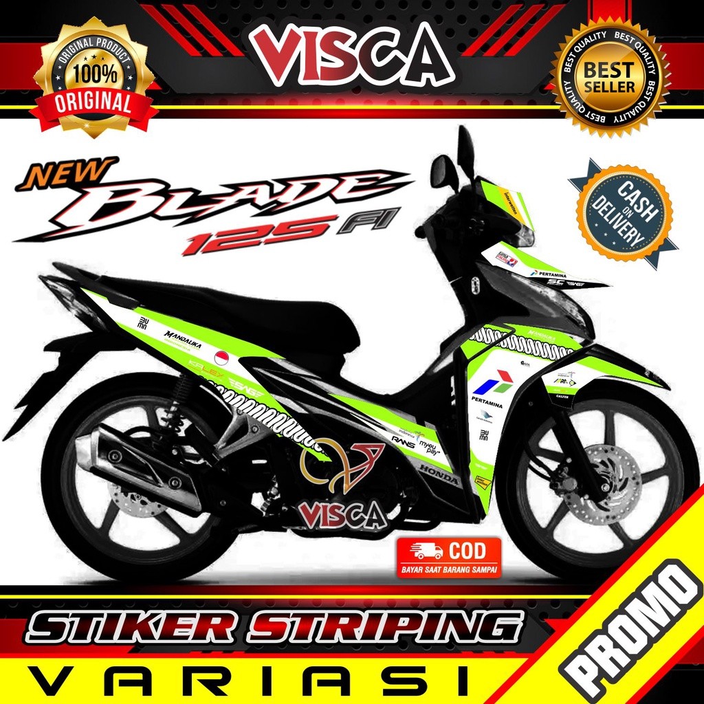 Striping Blade 125 New Stiker Sticker Striping Variasi Lis Honda Blade 125 New Mandalika